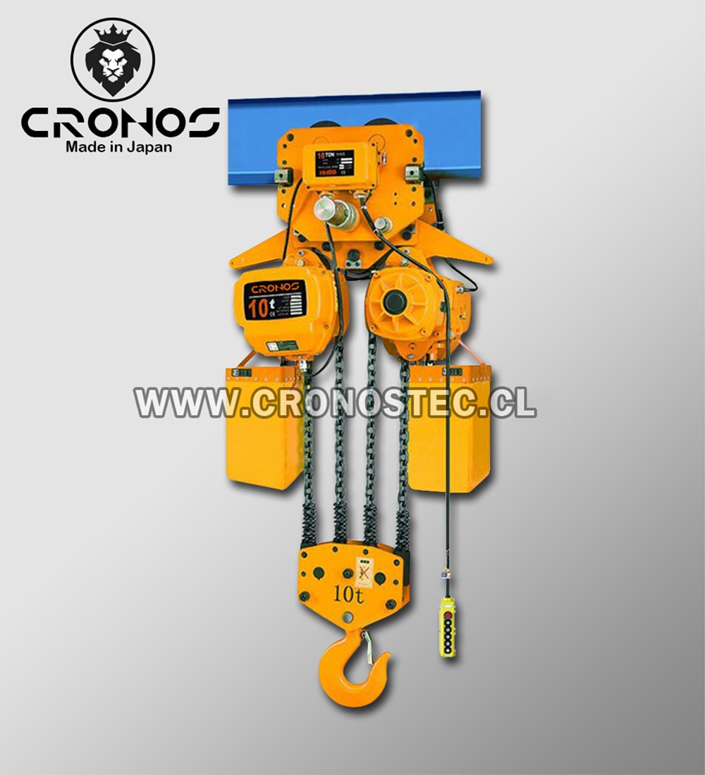 Tecle Eléctrico Con Trolley 10 Ton